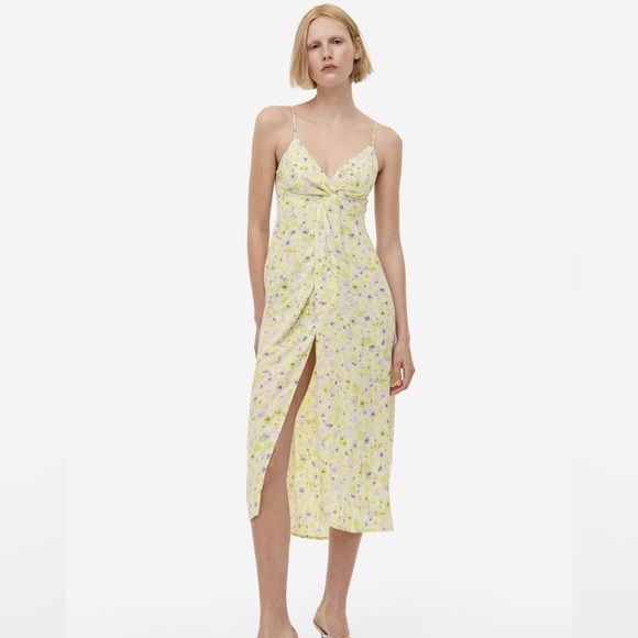 NWT Size XL H&M Floral twist front Cami dress - Picture 1 of 14